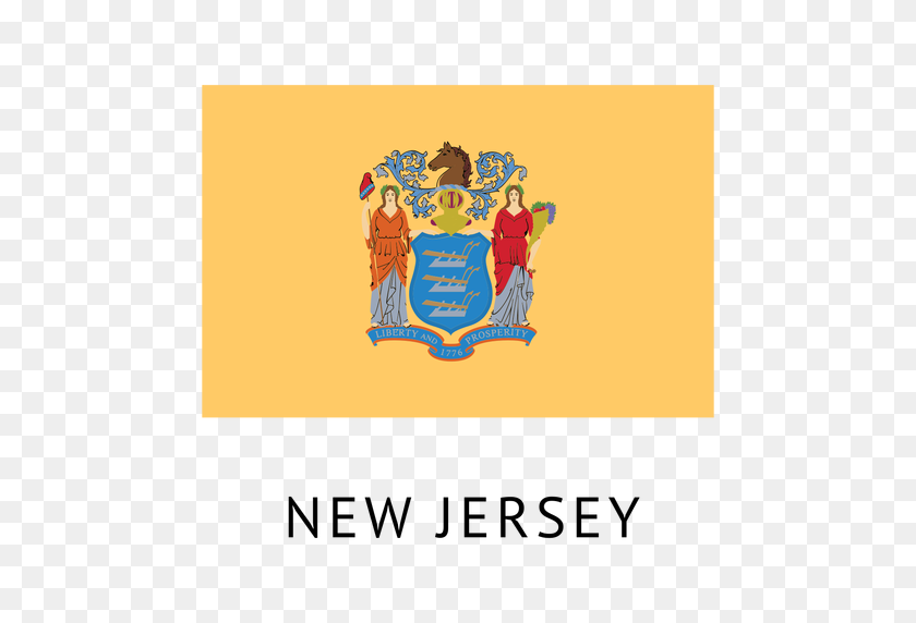 512x512 New Jersey State Flag - New Jersey PNG