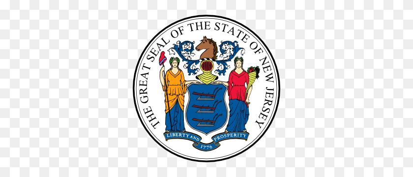 300x300 New Jersey State Seal Clip Art - New Jersey Clipart