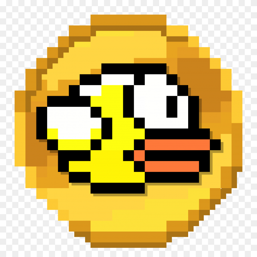 3520x3520 Новый Логотип Для Flappycoin С Игрой Внутри Кошелька - Pixel Coin Png
