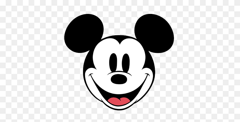 400x369 New Minnie Mouse Cartoon Face Classic Mickey Mouse Clip Art - Mickey Mouse Face Clipart