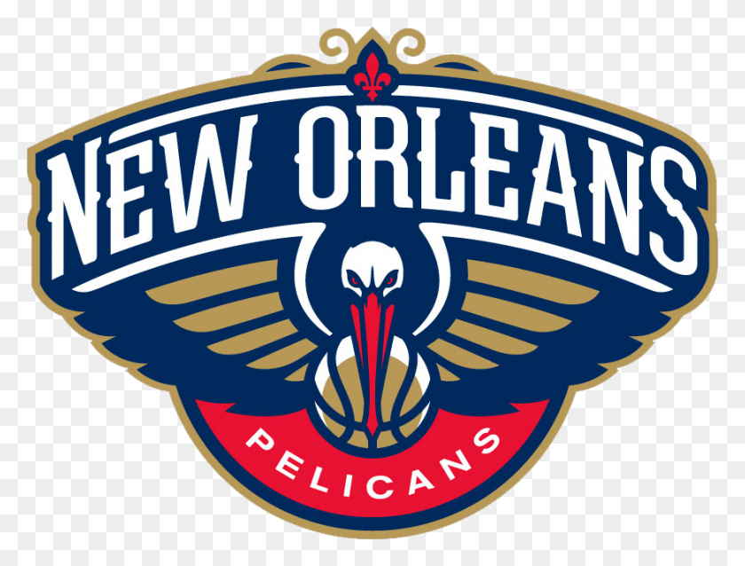 871x646 New Orleans Pelicans Logo Transparent Png - Pelican PNG