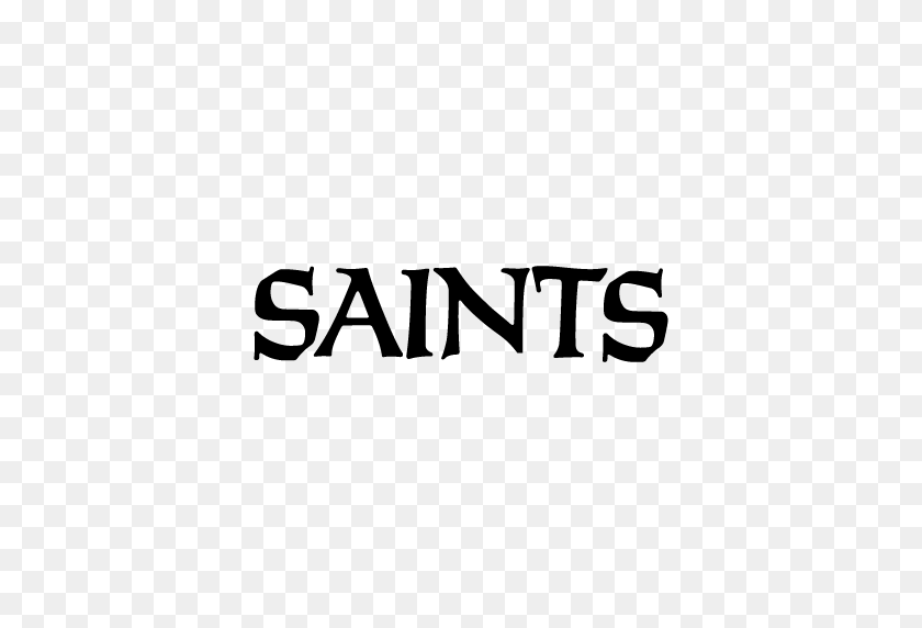 512x512 New Orleans Saints Wordmark Logo - New Orleans Saints PNG