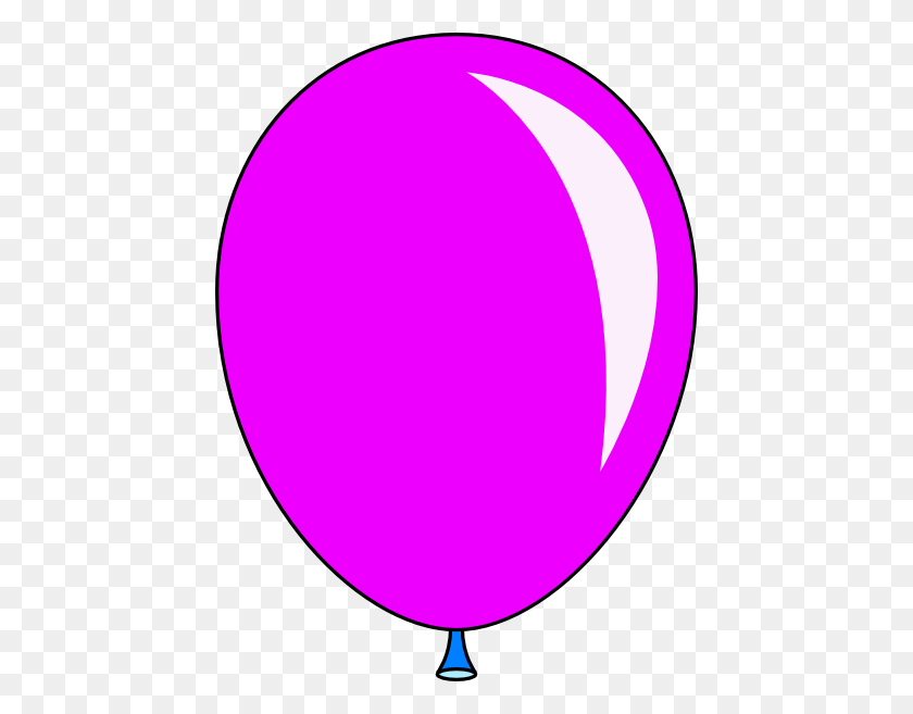 444x597 New Pink Balloon Clip Art - Pink Balloon Clipart