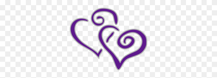 300x243 Новые Фиолетовые И Серебряные Сердца - Фиолетовое Сердце Клипарт