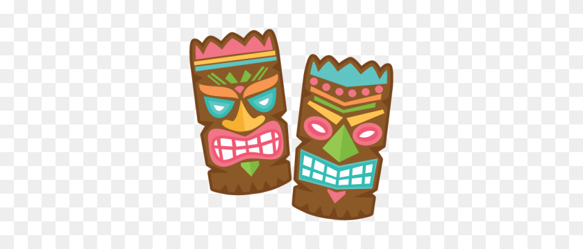 300x300 New Release! Tiki Set Right Now This Is In The New Svgs - Tiki Hut Clipart