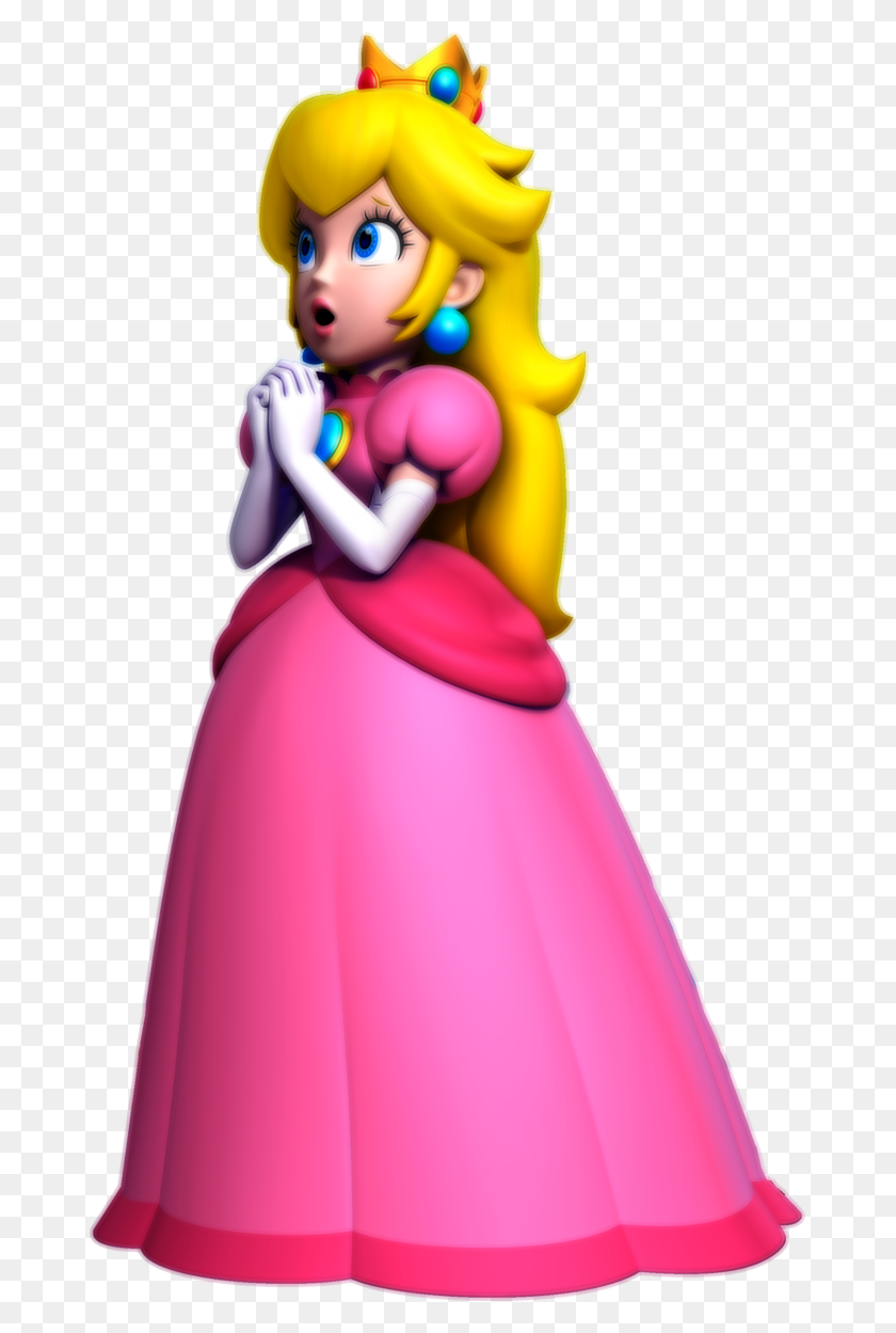 671x1189 New Super Mario Bros Wii U Princess Peach Artwork - Princess Peach Clipart
