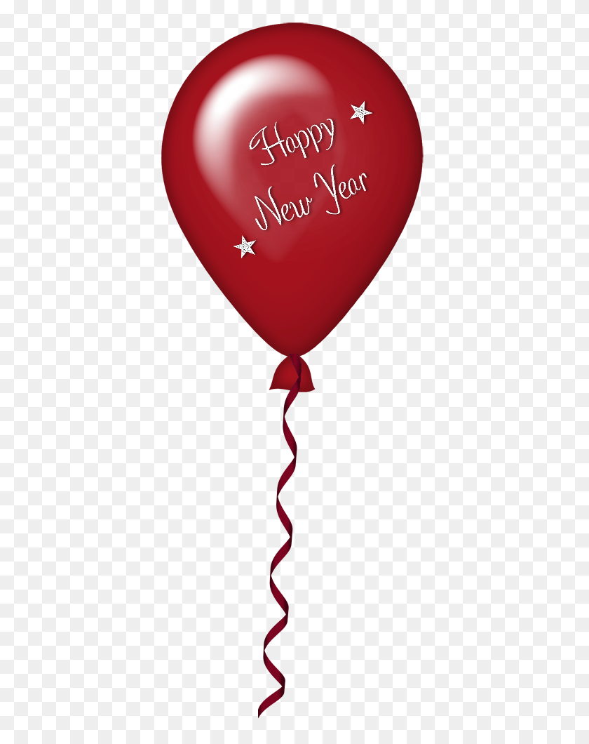 500x1000 New Year Red Balloon Png - New Year Clip Art Free Download
