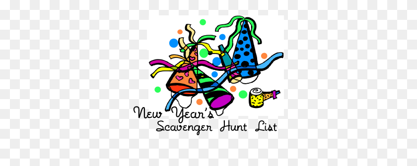 304x275 New Year's Scavenger Hunt - Scavenger Hunt Clipart