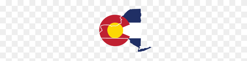 190x149 Nueva York, Colorado Divertido Orgullo De La Bandera De La Ropa - Bandera De Colorado Png