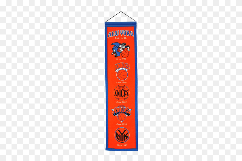 500x500 New York Knicks Logo Evolution Heritage Banner - Knicks Logo PNG