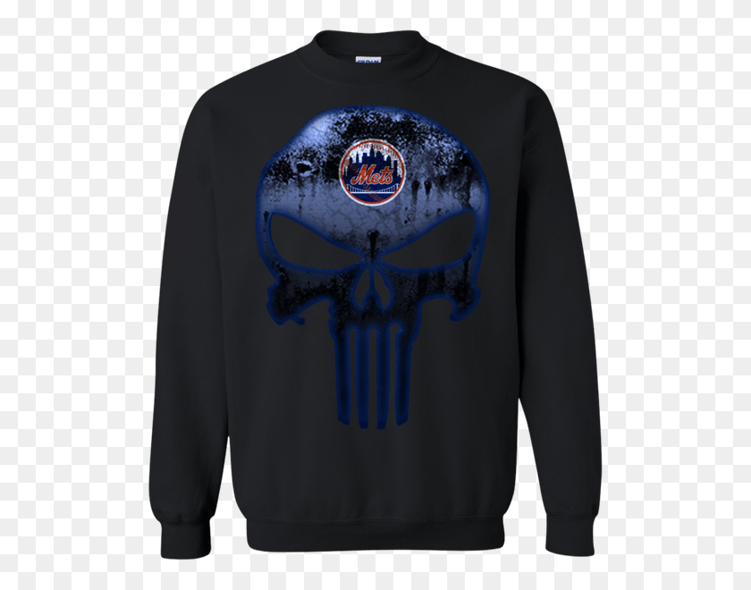 600x600 Los Mets De Nueva York Béisbol El Punisher Cráneo Camisetas - Punisher Cráneo Png