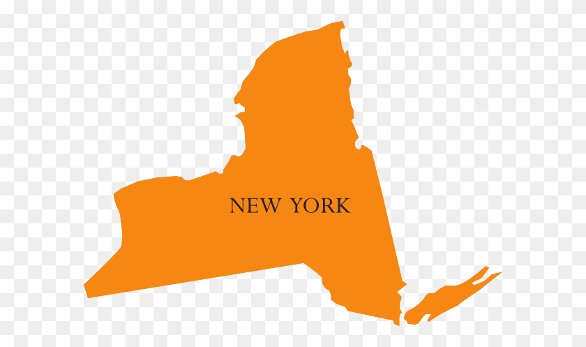 600x437 New York State Map Clipart - Map Clipart