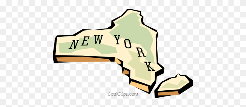 480x307 New York State Map Royalty Free Vector Clip Art Illustration - New York Clipart