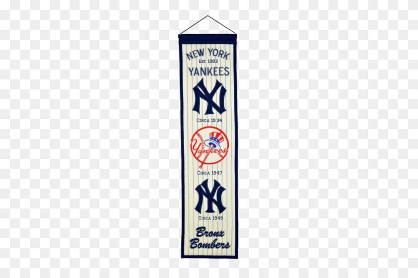 500x500 New York Yankees Logo Evolution Heritage Banner - New York Yankees Logo PNG