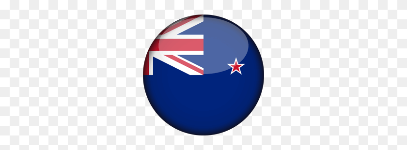 250x250 Клипарт Флаг Новой Зеландии - Развевающийся Флаг Клипарт