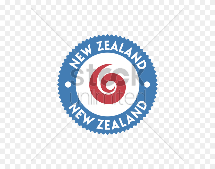 600x600 New Zealand Label Design Vector Image - Zeal Clipart