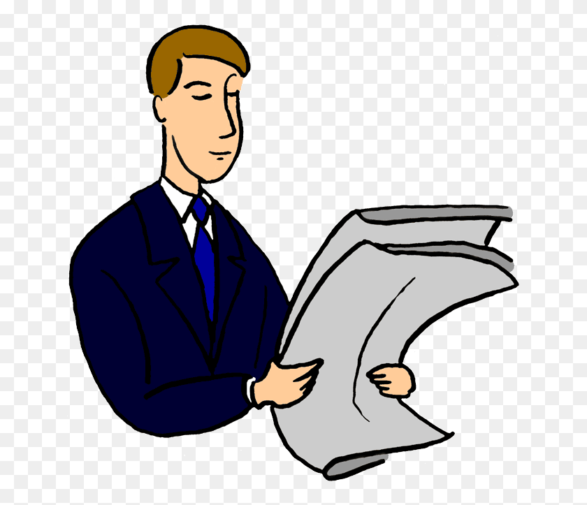 650x663 Newspaper Clipart - Reading Clipart Free