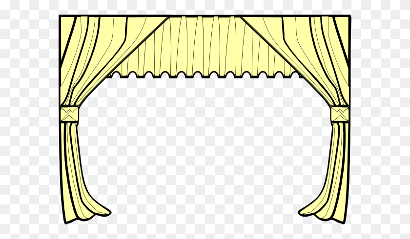 600x431 Next Stage Cliparts - Curtains Clipart