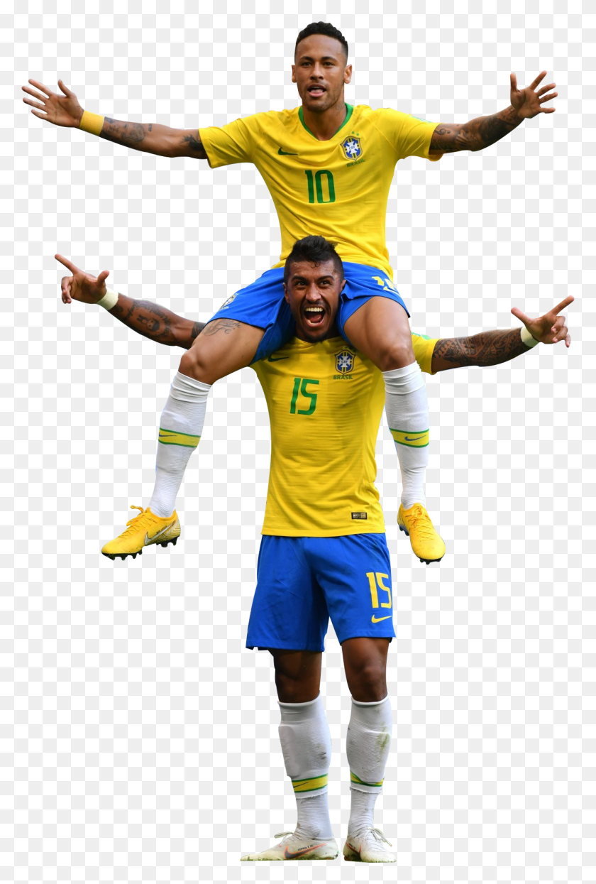 1268x1927 Neymar Paulinho Brasil Copa Mundial De La Fifa - La Copa Del Mundo De 2018 Png