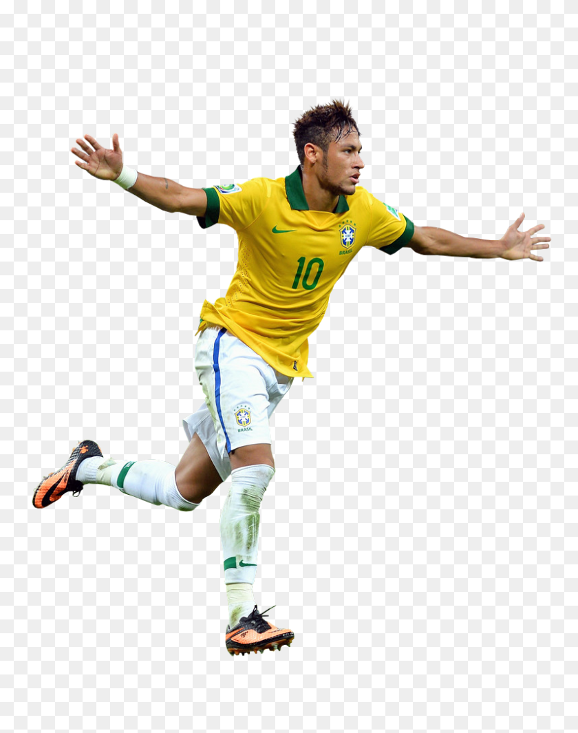 794x1024 Neymar Render Football Athlete - Athlete PNG