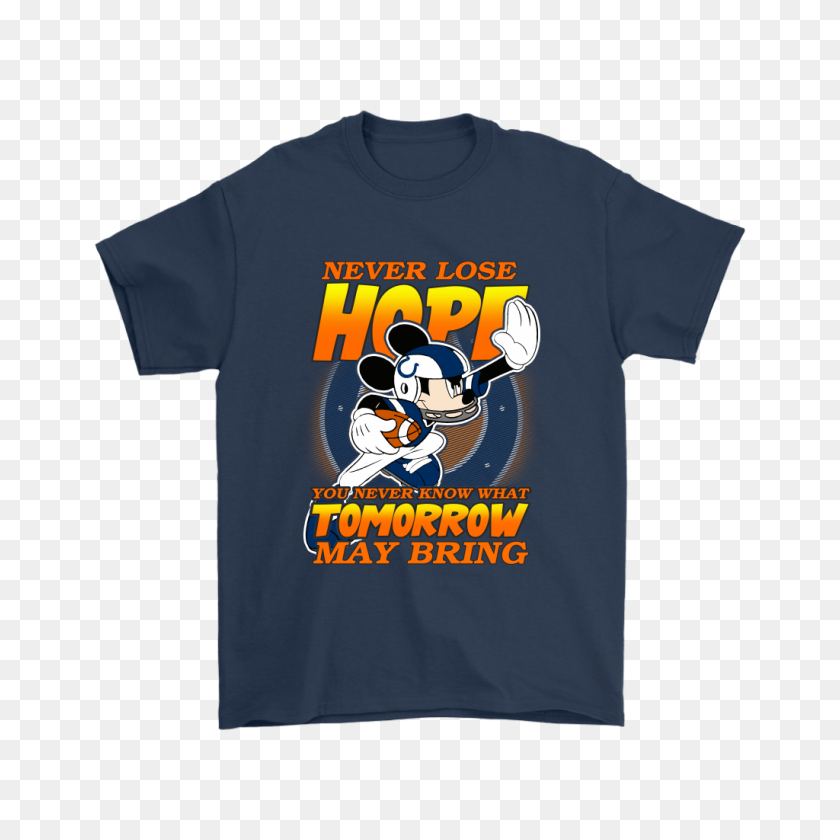 1024x1024 Nfl Indianapolis Colts Never Lose Hope X Mickey Mouse Shirts - Indianapolis Colts Logo PNG