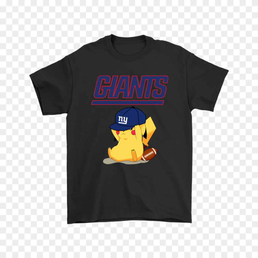 1024x1024 Nfl New York Giants American Football Pikachu Shirts - New York Giants Logo PNG