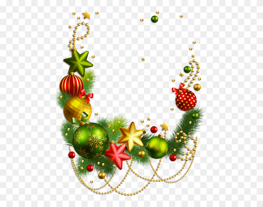 484x600 Ng Decoration, Clipart Y Navidad - Holiday Garland Clipart