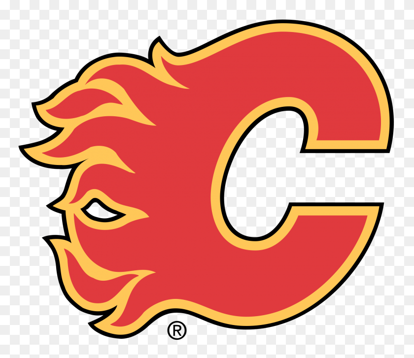 2000x1712 Обои С Логотипом Nhl Calgary Flames Мои Любимые Команды - Хоккейный Клипарт