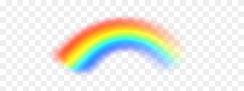 512x256 Nice Cute Rainbow Png - Rainbow Border PNG