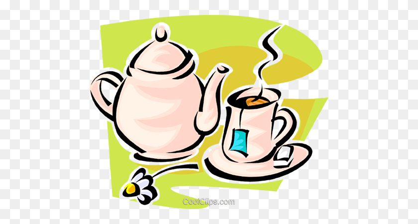 480x390 Nice Teapot And Cup Clip Art With Resolution - Afternoon Tea Clipart
