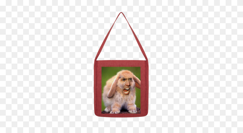 400x400 Nicolas Cage's Face On A Rabbit Ufeffclassic Tote Bag - Nicolas Cage PNG