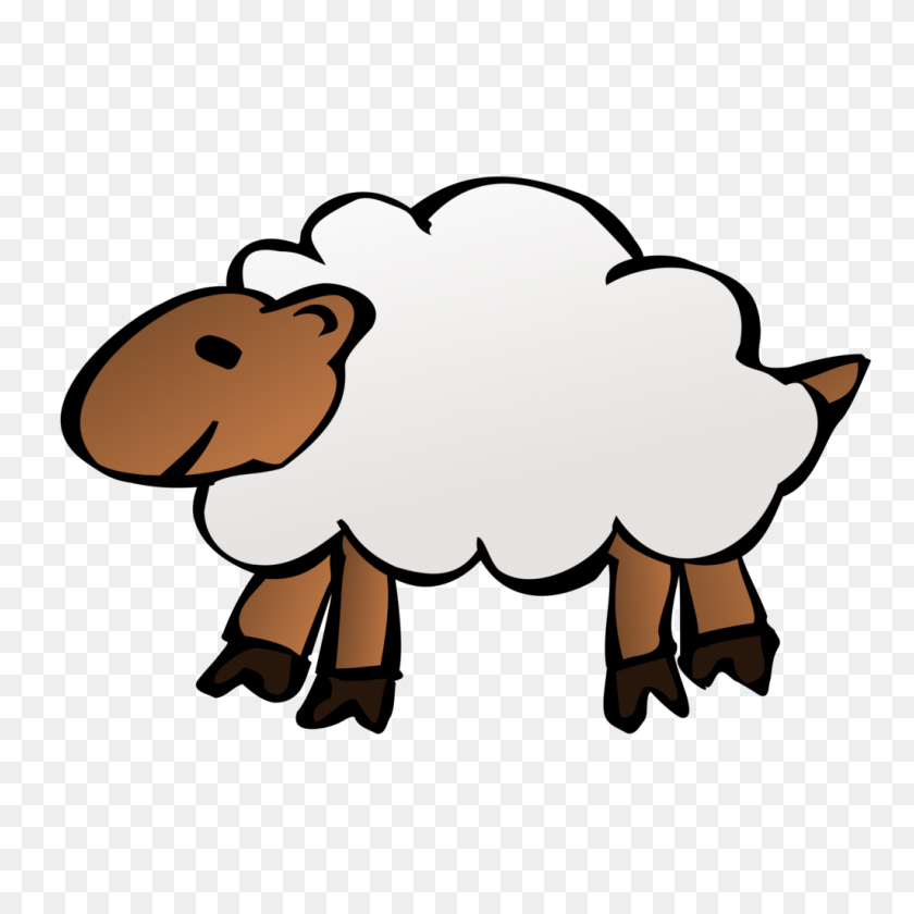 1024x1024 Nicubunu Sheep Clip Art - Sheepdog Clipart