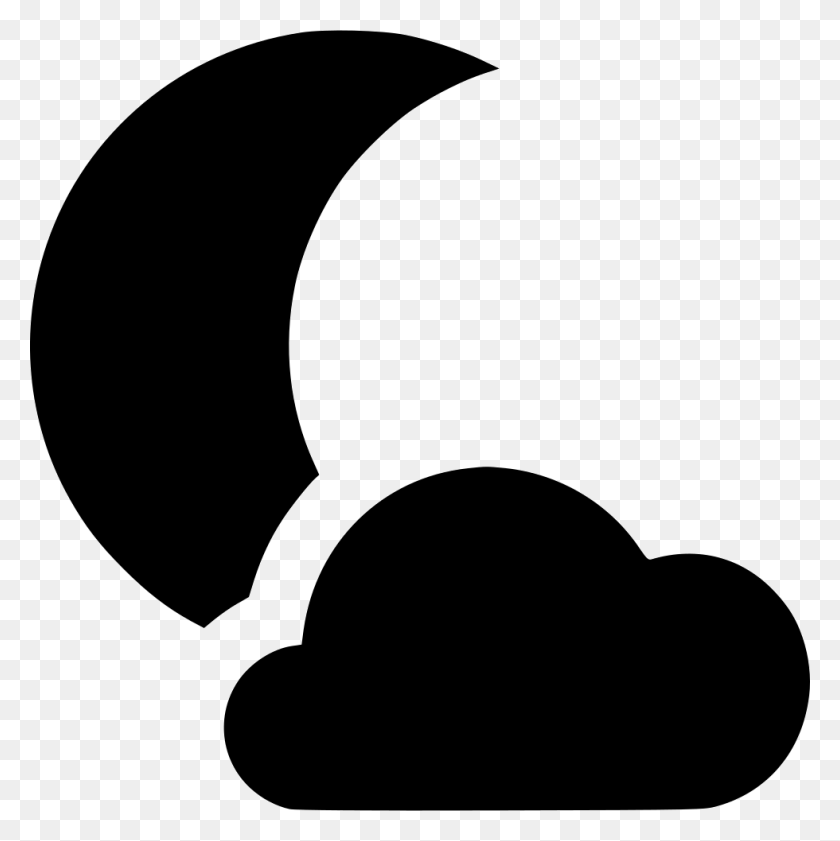 980x982 Night Cloudy Png Icon Free Download - Cloudy PNG