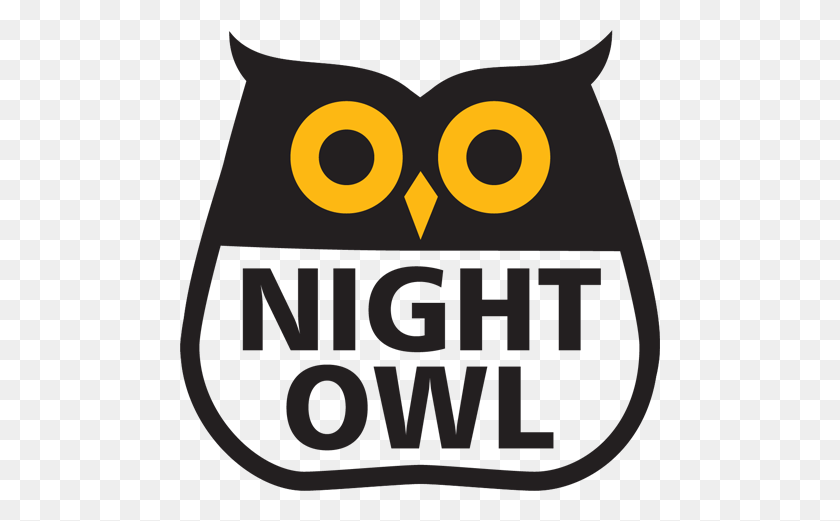 480x461 Servicio De Autobús Night Owl - Clipart De Medianoche
