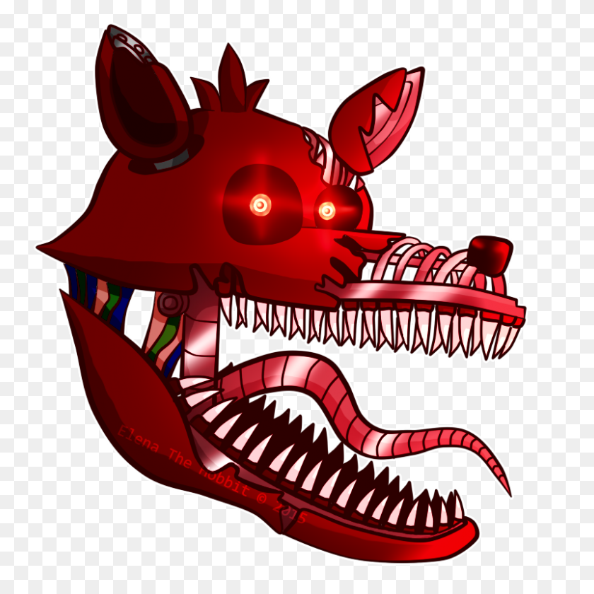 800x800 Nightmare Foxy Clipart - Five Nights At Freddys Clipart