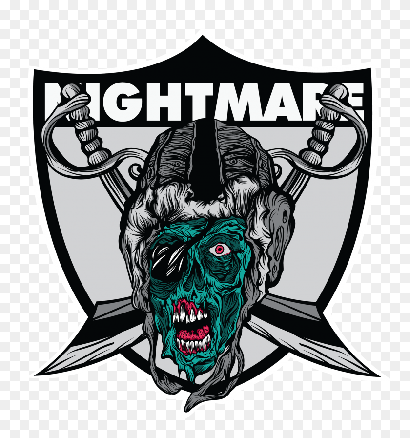 1920x2062 Nightmare Mikey - Raiders Logo PNG