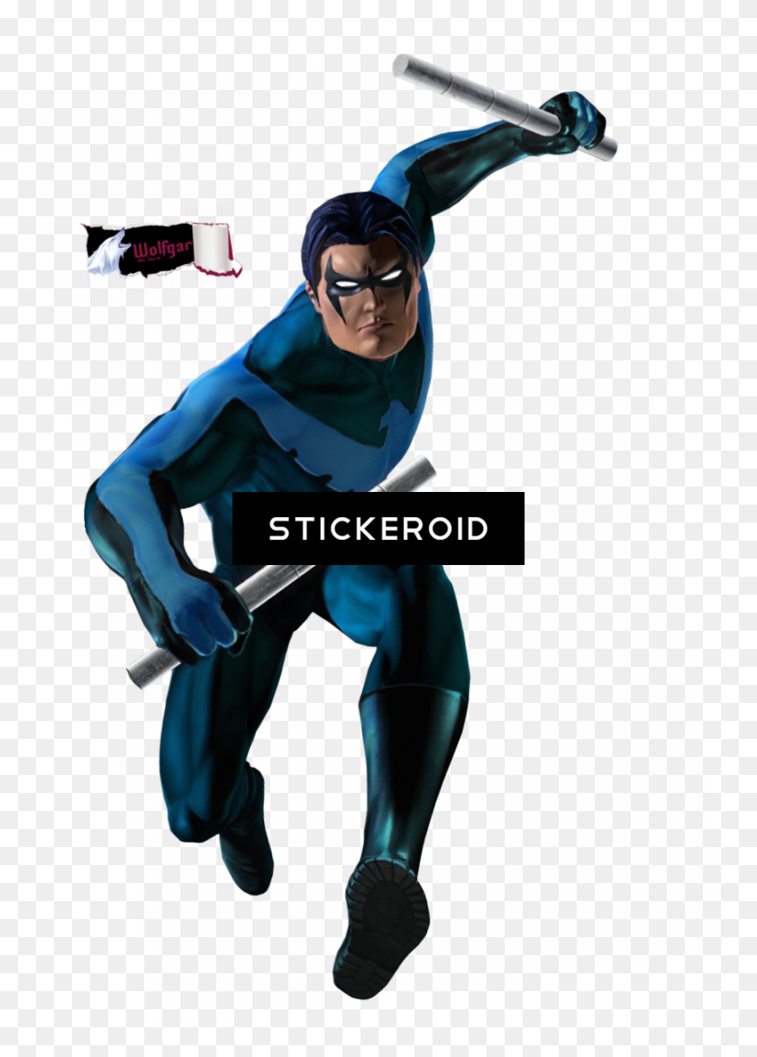 866x1236 Nightwing Png Clipart - Nightwing Logo Png
