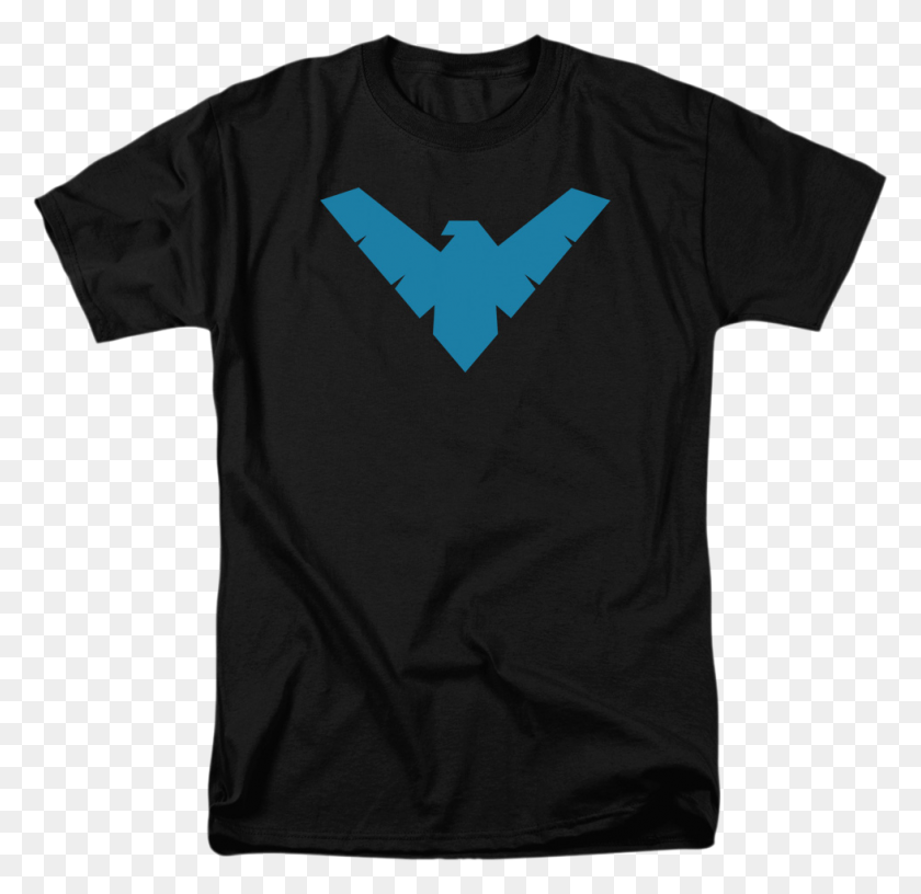 979x950 Рубашка Найтвинг Супер Герои Комиксов Dc Лига Справедливости Футболка Бэтмена - Логотип Найтвинг Png