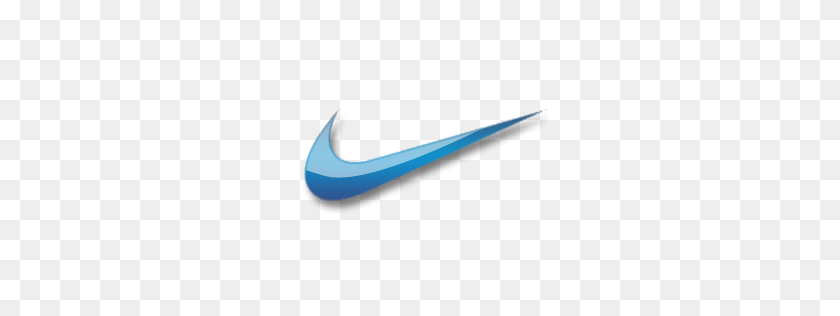 256x256 Значок С Синим Логотипом Nike Скачать Значки Футбольных Знаков Iconspedia - Найк Png