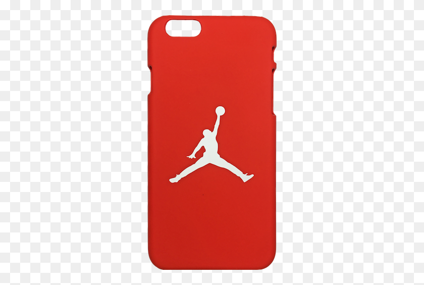 256x504 Nike Jordan Rojo Blanco Jumpman Logo De Plástico Duro Iphone - Jumpman Logo Png