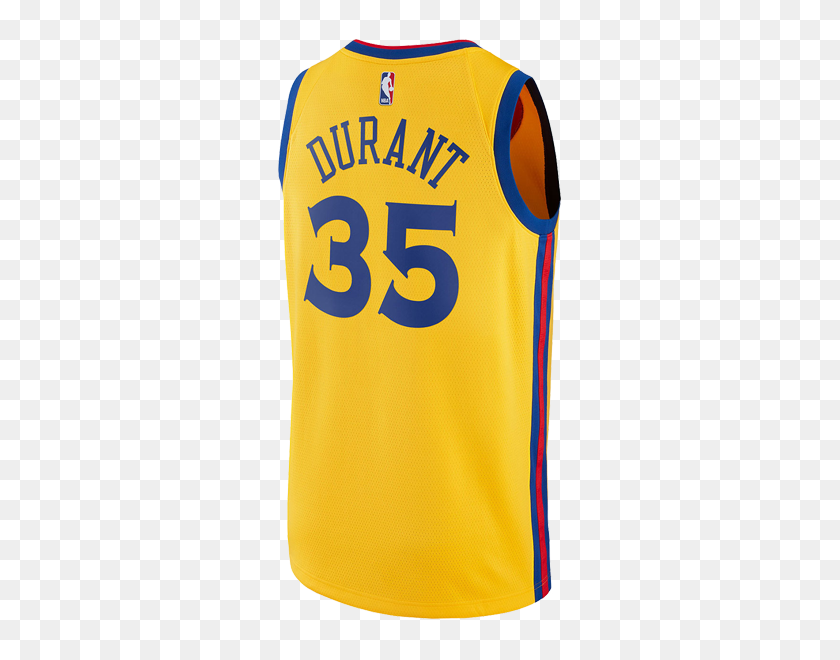 kevin durant yellow warriors jersey