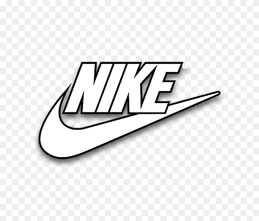 656x656 Nike White Logo - Nike Logo Clipart