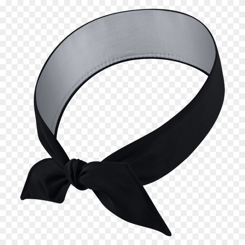 1000x1000 Nikecourt Tennis Headband Black String Sports - Bandana Headband Clipart