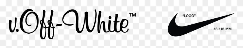 1200x165 Футболка Nikelab X Off White, Редакция Mon Amour Notre - Логотип Off White Png