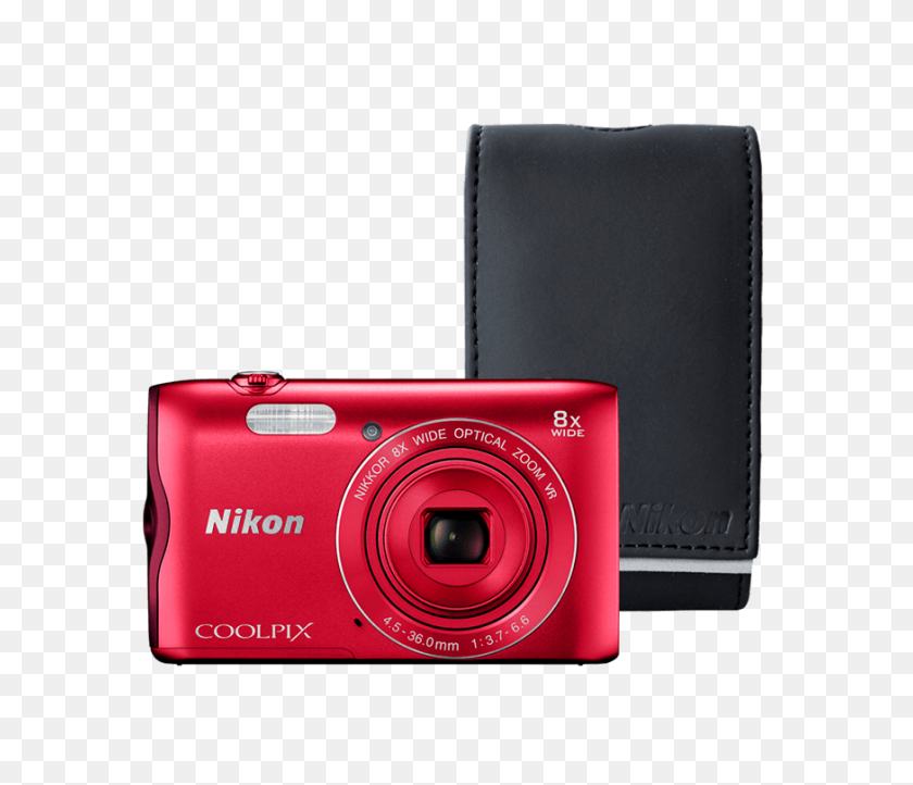 874x742 Цифровая Компактная Фотокамера Nikon Coolpix. Характеристики Аксессуары - Красная Камера Png
