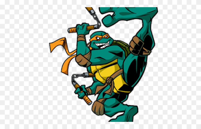 640x480 Ninja Turtles Clipart Michael Angelo - Ninja Turtles PNG