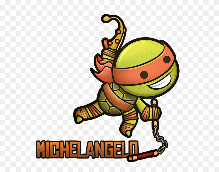 600x600 Ninja Turtles Clipart Michelangelo - Teenage Mutant Ninja Turtle Clipart