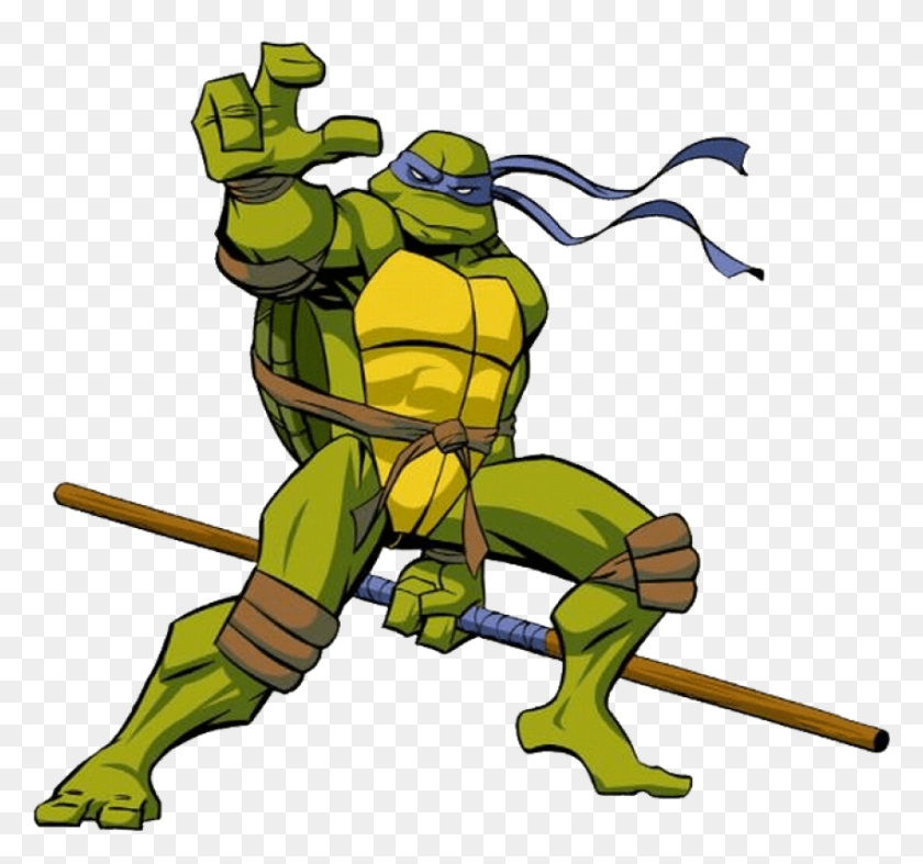 850x793 Ninja Tutle Donatello Png - Ninja Turtles PNG