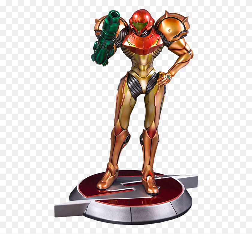 480x721 Nintendo Samus Varia Suit Statue - Samus PNG