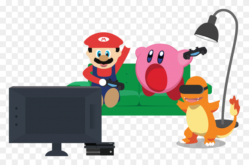 3511x2249 Nintendo Time To It Up - Nintendo PNG